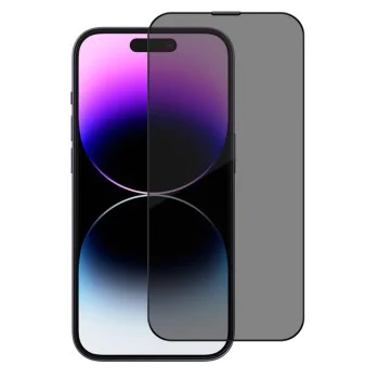 Протектор за iPhone 16 Pro Max / iPhone 17 Pro Max - Син - Премиум сапфирено нечупливо / устойчиво на надраскване 9H стъкло - Privacy