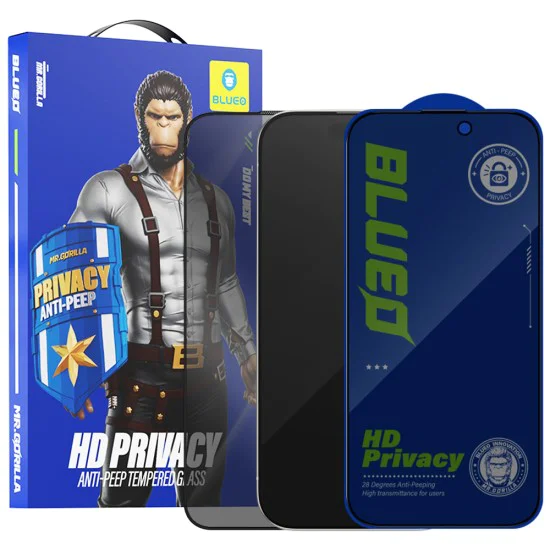 Протектор за Peep Privacy Glass (5 броя) - Син - Анти - iPhone 17 Air