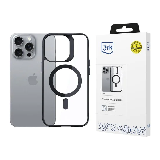 Калъф за iPhone 16 Pro - 3mk - Satin Armor MagCase - Прозрачен