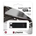 Kingston - Memory Stick DataTraveler 70 (DT70/128GB) - Флаш памет тип C за преносими компютри, лаптопи, таблети, 128GB - Черен