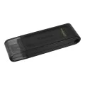 Kingston - Memory Stick DataTraveler 70 (DT70/128GB) - Флаш памет тип C за преносими компютри, лаптопи, таблети, 128GB - Черен