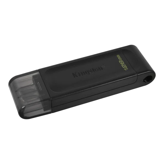 Kingston - Memory Stick DataTraveler 70 (DT70/128GB) - Флаш памет тип C за преносими компютри, лаптопи, таблети, 128GB - Черен