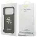 Калъф за iPhone 17 Pro Max - Guess - Силиконов Big 4G Script (GUHCP17XSC4GSMA) - Каки