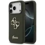 Калъф за iPhone 17 Pro Max - Guess - Силиконов Big 4G Script (GUHCP17XSC4GSMA) - Каки