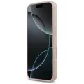 Калъф за iPhone 17 Pro - Guess - Силиконов Big 4G Script (GUHCP17LSC4GSMP) - Светло розов