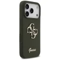 Калъф за iPhone 17 Pro - Guess - Силиконов Big 4G Script (GUHCP17LSC4GSMA) - Каки