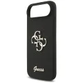Калъф за iPhone 17 Air - Guess - Силиконов Big 4G Script (GUHCP17MSC4GSMK) - Черен