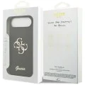 Калъф за iPhone 17 Air - Guess - Силиконов Big 4G Script (GUHCP17MSC4GSMK) - Черен