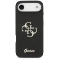 Калъф за iPhone 17 Air - Guess - Силиконов Big 4G Script (GUHCP17MSC4GSMK) - Черен