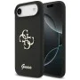 Калъф за iPhone 17 Air - Guess - Силиконов Big 4G Script (GUHCP17MSC4GSMK) - Черен