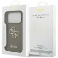 Калъф за iPhone 17 Pro Max - Guess - Силиконов Big 4G Script (GUHCP17XSC4GSMW) - Кафяв