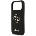 Калъф за iPhone 17 Pro Max - Guess - Силиконов Big 4G Script (GUHCP17XSC4GSMK) - Черен