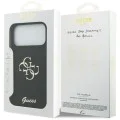 Калъф за iPhone 17 Pro Max - Guess - Силиконов Big 4G Script (GUHCP17XSC4GSMK) - Черен