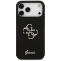 Калъф за iPhone 17 Pro Max - Guess - Силиконов Big 4G Script (GUHCP17XSC4GSMK) - Черен