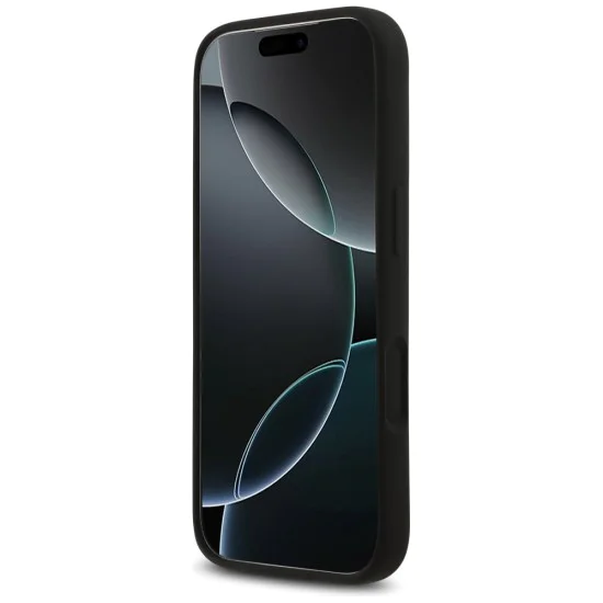 Калъф за iPhone 17 Pro - Guess - Силиконов Big 4G Script (GUHCP17LSC4GSMK) - Черен