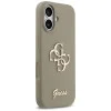 Калъф за iPhone 17 - Guess - Силиконов Big 4G Script (GUHCP17SSC4GSMW) - Кафяв