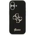 Калъф за iPhone 17 - Guess - Силиконов Big 4G Script (GUHCP17SSC4GSMK) - Черен