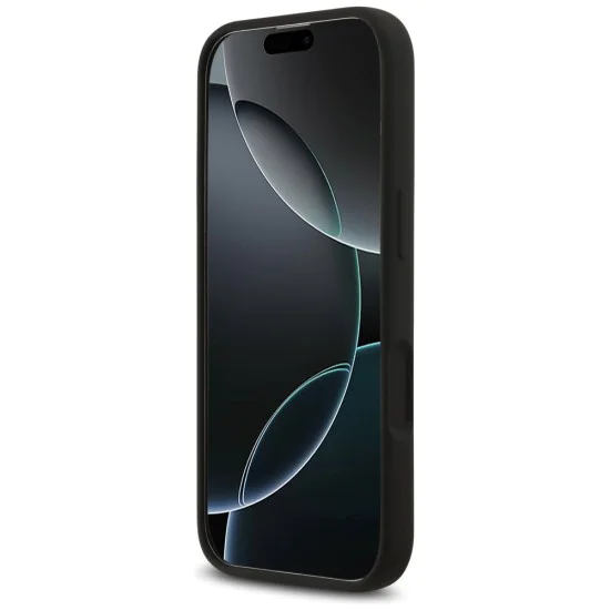 Калъф за iPhone 17 - Guess - Силиконов Big 4G Script (GUHCP17SSC4GSMK) - Черен