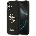 Калъф за iPhone 17 - Guess - Силиконов Big 4G Script (GUHCP17SSC4GSMK) - Черен