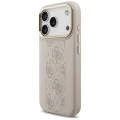 Калъф за iPhone 17 Pro - Guess - Hardcase 4G Stripe MagSafe (GUHMP17LPG4SEMCP) - Розов