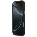 Калъф за iPhone 17 Pro Max - Guess - Grained Triangle Logo MagSafe (GUHMP17XPGTSPSK) - Черен