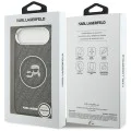 Калъф за iPhone 17 Air - Karl Lagerfeld - IML Glitter K&C Heads Logo MagSafe (KLHMP17MHMKBKCHOK) - Черен