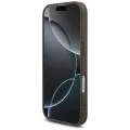 Калъф за iPhone 17 - Guess - Твърд калъф 4G с триъгълно лого, MagSafe (GUHMP17SP4TSDPPSW) - Кафяв
