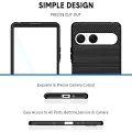 Калъф за Sony Xperia 10 VII - Techsuit - Carbon Silicone - Черен