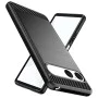 Калъф за Sony Xperia 10 VII - Techsuit - Carbon Silicone - Черен