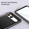 Калъф за Sony Xperia 10 VII - Techsuit - Carbon Silicone - Черен