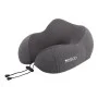 Възглавница за врат – Yesido Neck Pillow (MG17) – плетен плат, мемори пяна, ергономична – Сива
