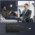 Зарядно устройство Lito - (LC22) - 2x Type-C изход, PD45W, GaN, PC Fireproof, EU щепсел - Черен