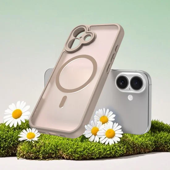 Калъф за iPhone 16 - Techsuit - HaloFrost II MagSafe - Златист