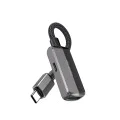 OTG адаптер (CA-2830) - Mcdodo - Type-C към Type-C + USB, 60W, 13см - Тъмносиво