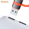 Адаптер (OT-3800) със силиконова каишка - Mcdodo - Type-C към USB 3.0, 5Gbps, алуминиев - Сиво