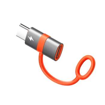 Адаптер (OT-5530) със силиконова каишка - Mcdodo - Lightning към USB-C, 60W - Сиво