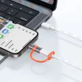 Адаптер (OT-5530) със силиконова каишка - Mcdodo - Lightning към USB-C, 60W - Сиво