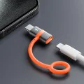 Адаптер (OT-5530) със силиконова каишка - Mcdodo - Lightning към USB-C, 60W - Сиво
