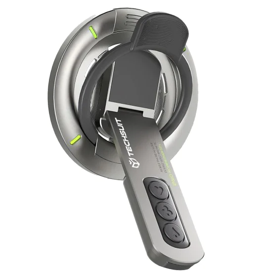 Поставка / държач с MagSafe – Techsuit AluStandX (SB1) – 360°, регулируем, алуминий & цинк – Сив