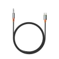 Аудио кабел Castle – Mcdodo (CA-0820) – Type-C → Jack 3.5mm, плетен, 1.2m – Черен