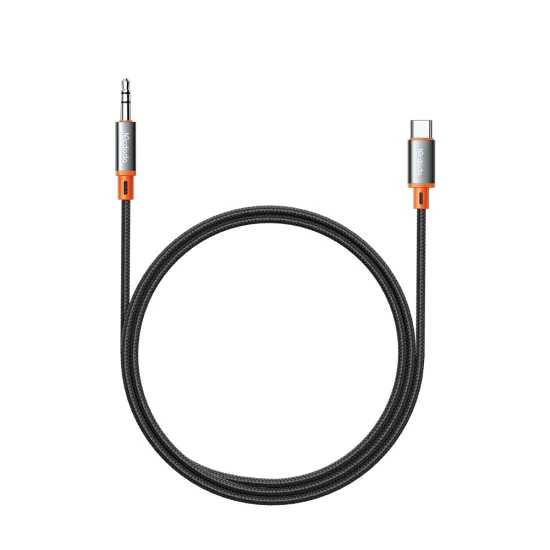 Аудио кабел Castle – Mcdodo (CA-0820) – Type-C → Jack 3.5mm, плетен, 1.2m – Черен