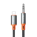Аудио кабел Castle – Mcdodo (CA-0780) – Lightning → Jack 3.5mm, плетен, 1.2m – Черен