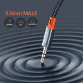 Аудио кабел Castle – Mcdodo (CA-0780) – Lightning → Jack 3.5mm, плетен, 1.2m – Черен