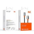 Аудио адаптер (CA-7561) - Mcdodo - Type-C (мъжко) към Jack 3.5мм (женско), оплетен, 11см - Черно