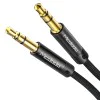 Аудио кабел – Mcdodo (CA-6640) – Jack 3.5mm → Jack 3.5mm, плетен, 1.2m – Черен