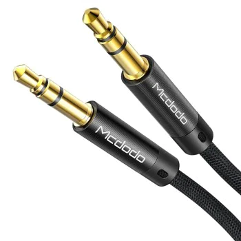 Аудио кабел – Mcdodo (CA-6640) – Jack 3.5mm → Jack 3.5mm, плетен, 1.2m – Черен