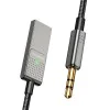 Аудио кабел – Mcdodo (CA-8700) – Type-C → Jack 3.5mm, спирален, плетен, 1.7m – Черен