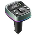 FM трансмитер – Techsuit EchoDrive (MFM3) – Dual PD35W, Bluetooth 5.4, U-Disk музика, Bass режим – Черен