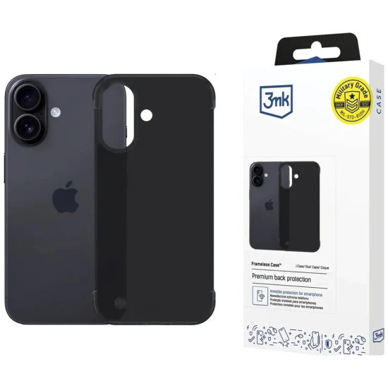 Калъф за iPhone 17 - 3mk - Just20g Matt Case - Черен