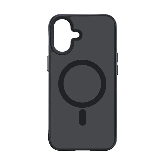 Калъф за iPhone 16 - 3mk - Smoke MagCase - Черен